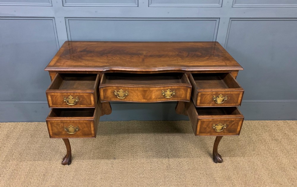 Queen Anne Style Burr Walnut Table View V