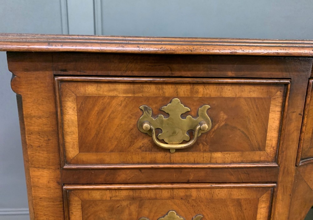 Queen Anne Style Burr Walnut Table View IX