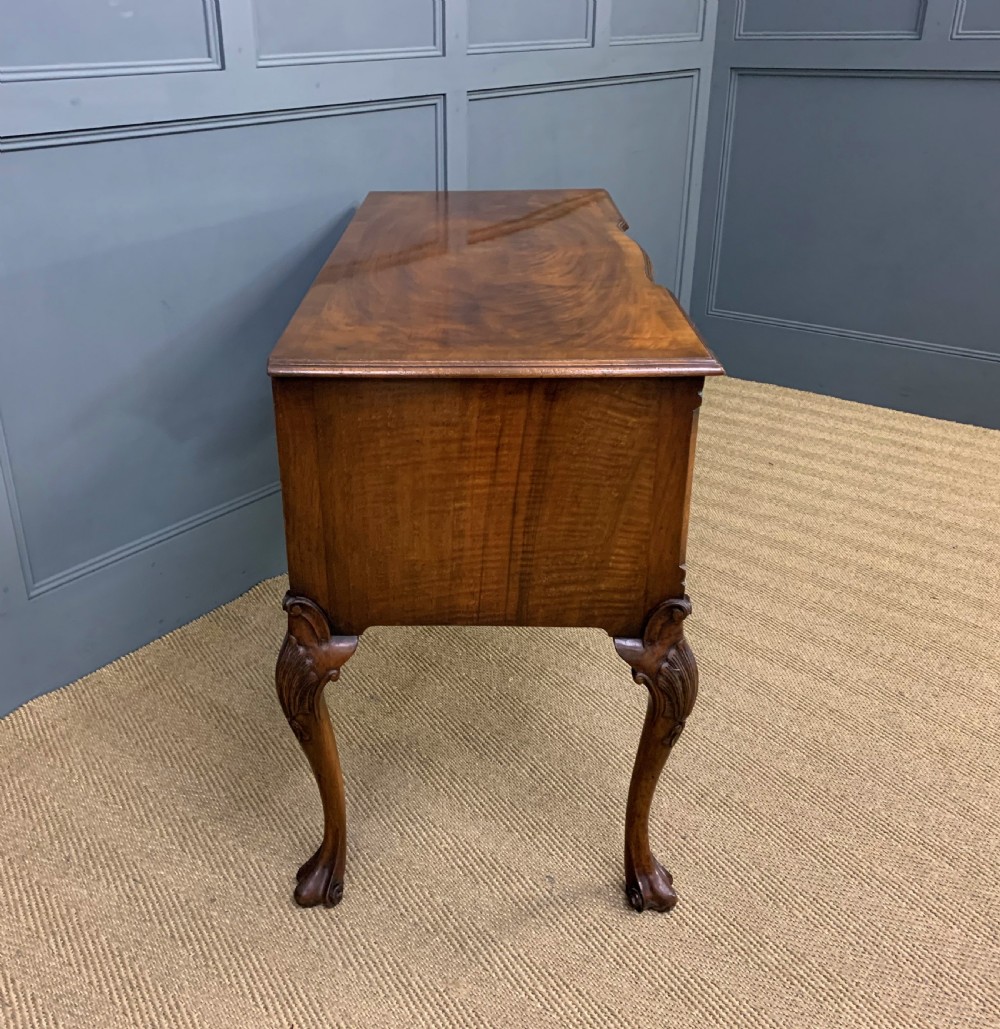 Queen Anne Style Burr Walnut Table View X