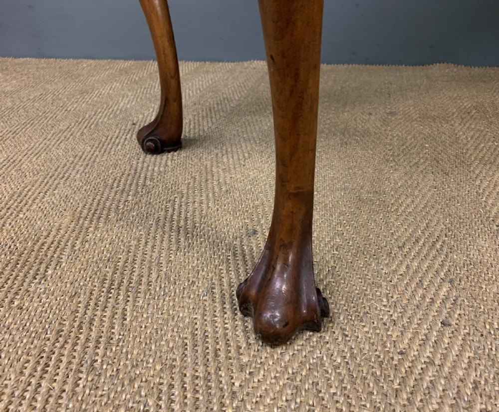 Queen Anne Style Burr Walnut Table View XII