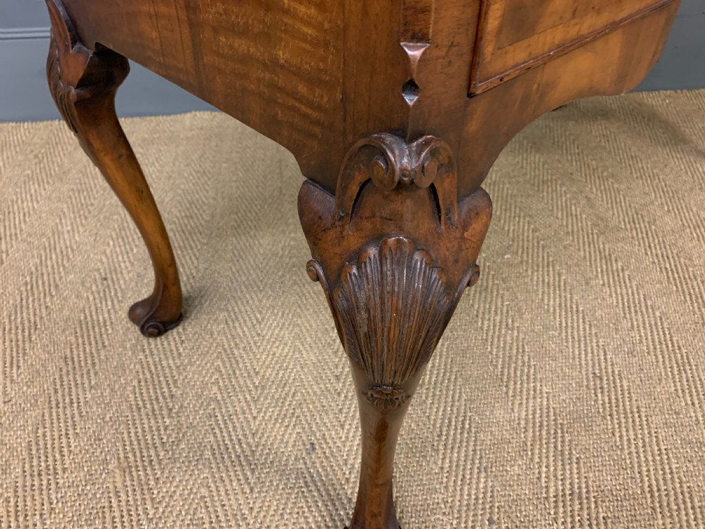 Queen Anne Style Burr Walnut Table View XIII