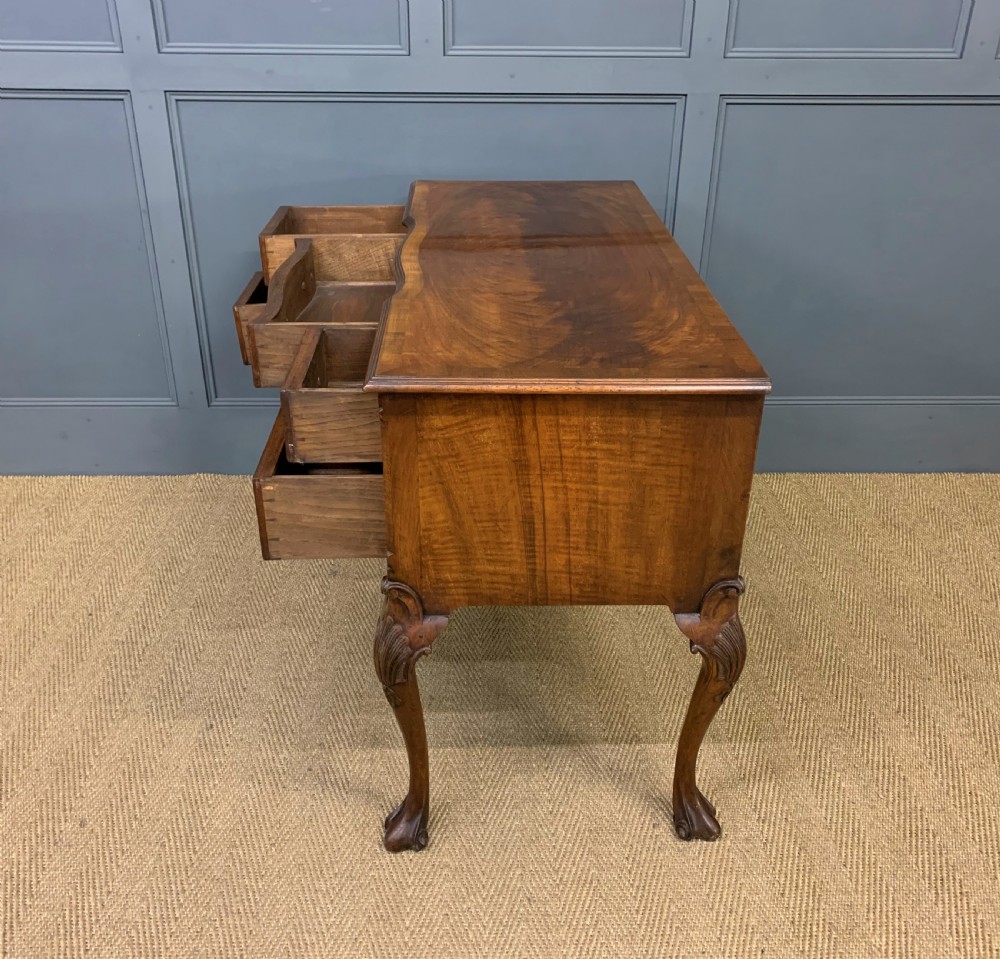 Queen Anne Style Burr Walnut Table View XVI