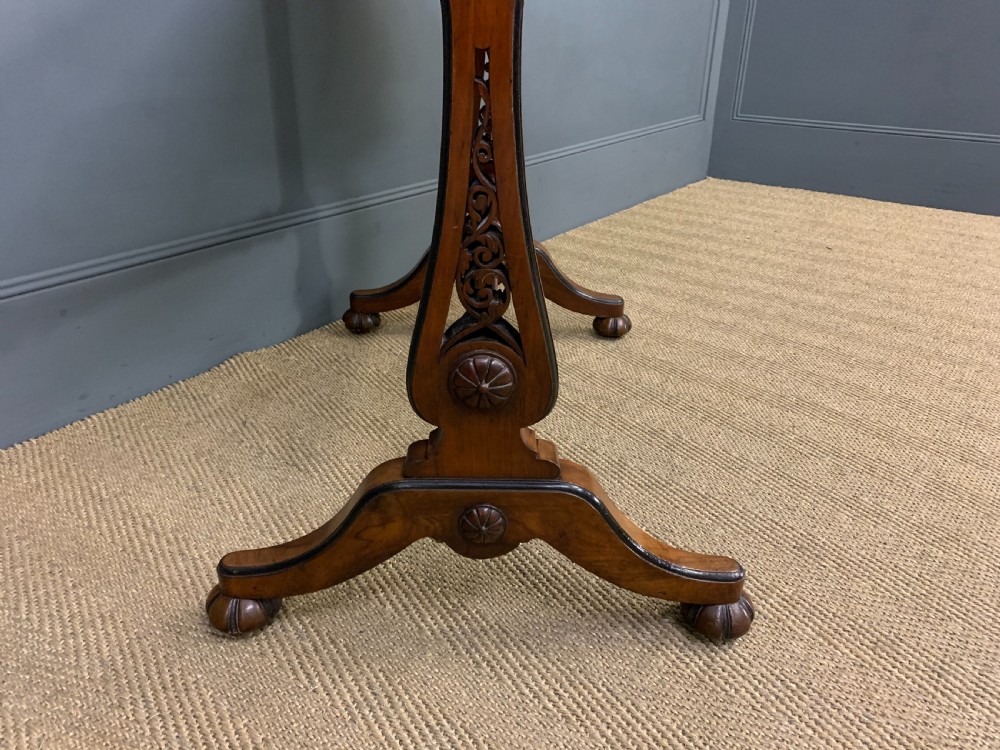 Victorian Burr Walnut Writing Table View V