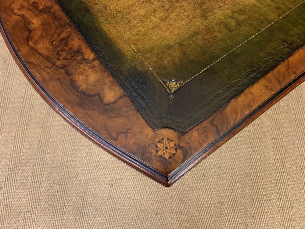 Victorian Burr Walnut Writing Table View X