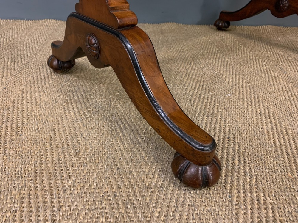 Victorian Burr Walnut Writing Table View XIII