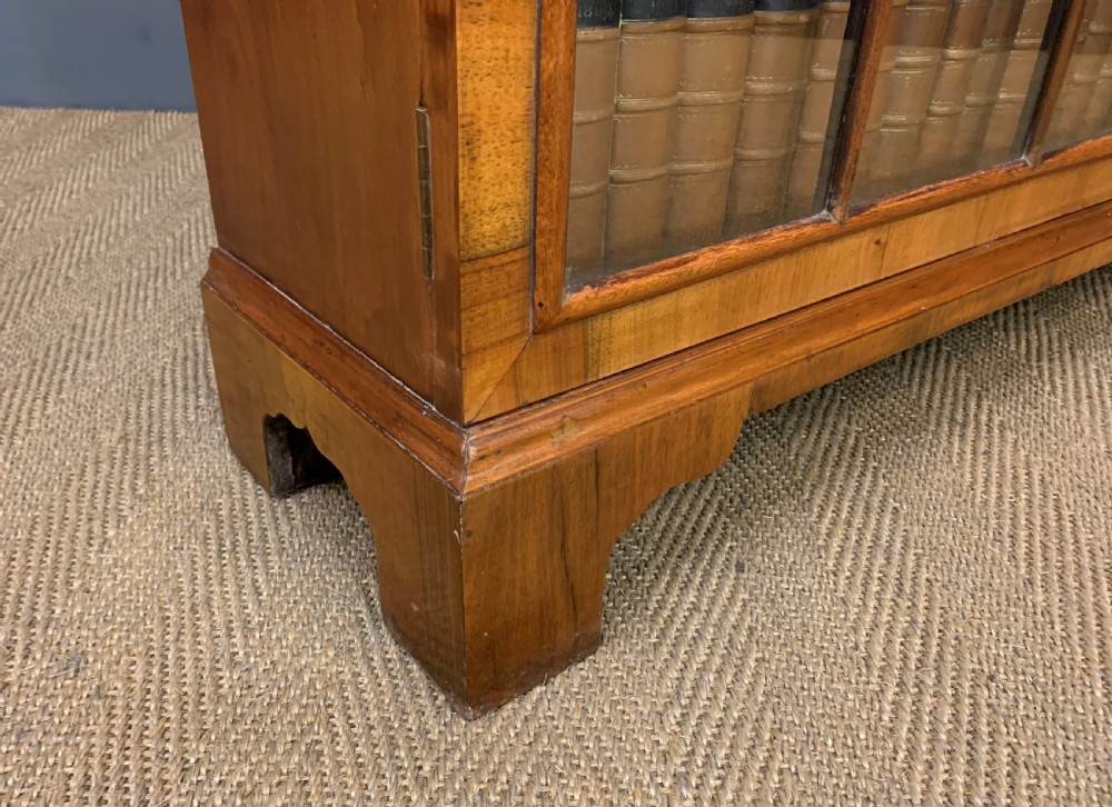 Burr Walnut Glazed Bookcase View XI