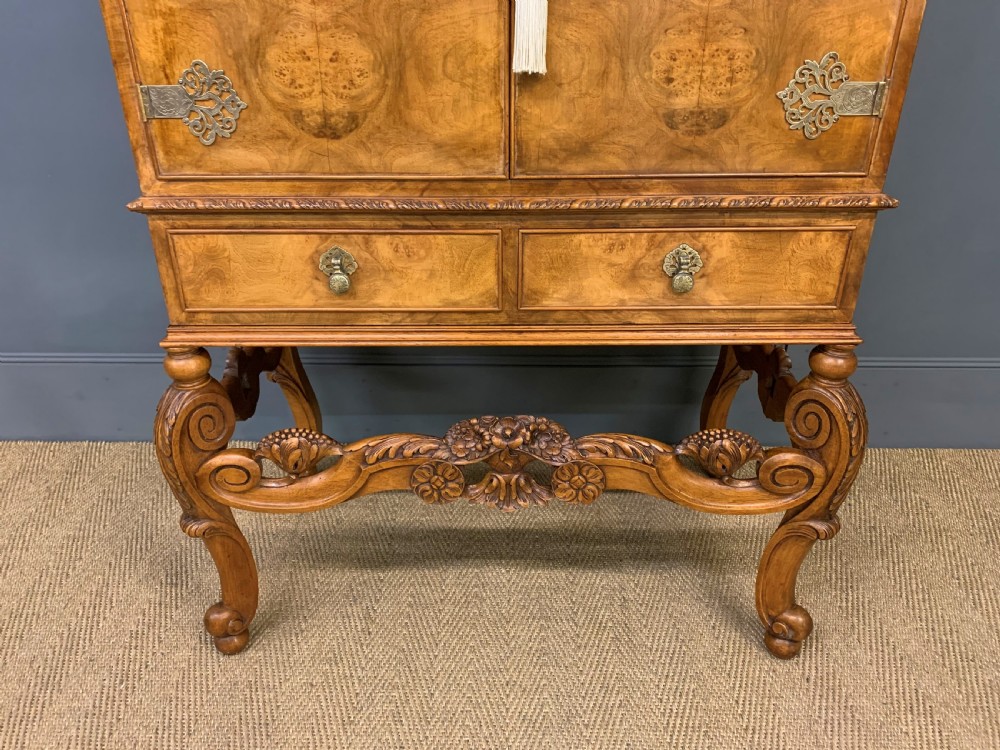 Burr Walnut Cocktail Cabinet View VII