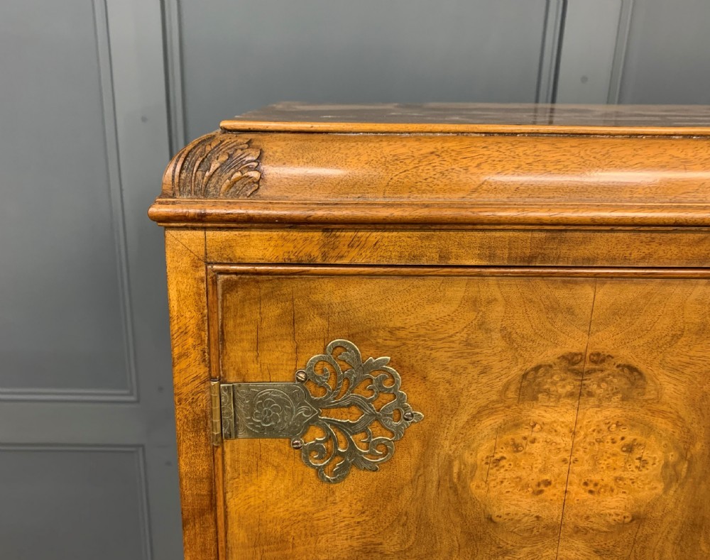 Burr Walnut Cocktail Cabinet View X