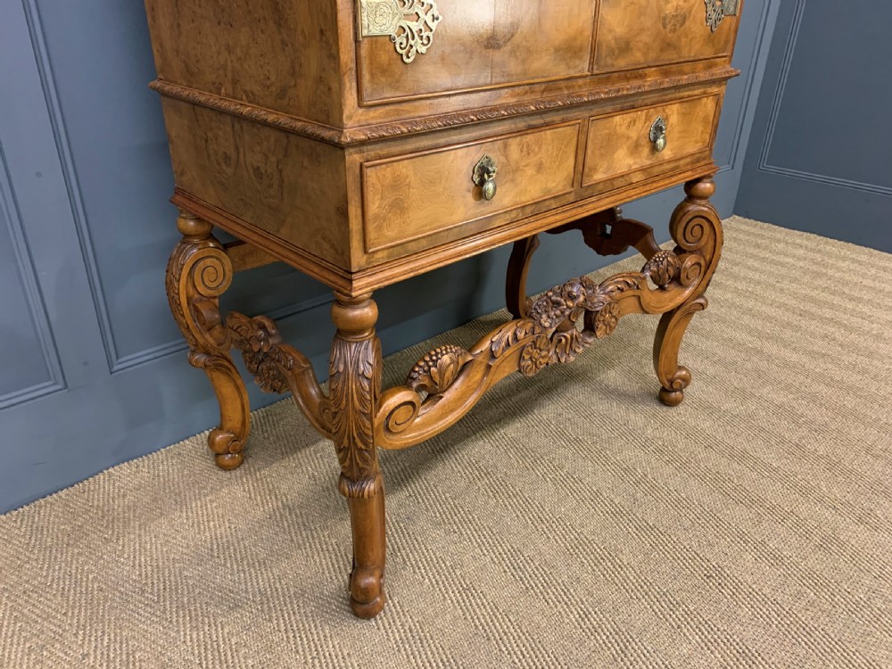 Burr Walnut Cocktail Cabinet View XII