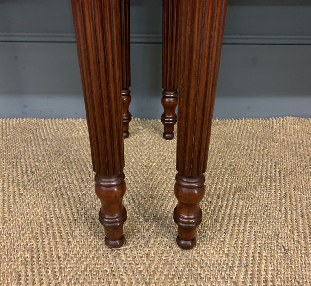 Pair of 19th Century Flame Mahogany Card Tables View IX