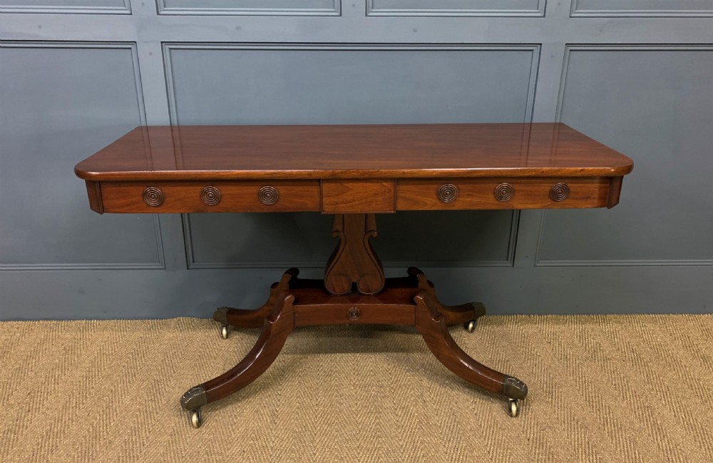 Pair of Georgian Mahogany Console Tables View XI