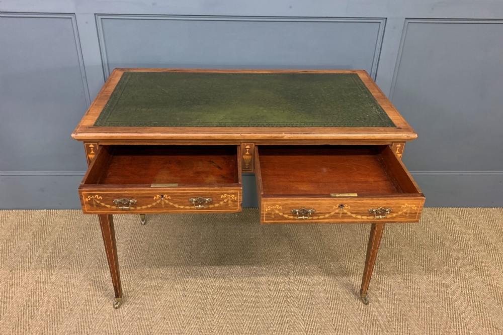 Late 19th Century Inlaid Rosewood Writing Table View IV