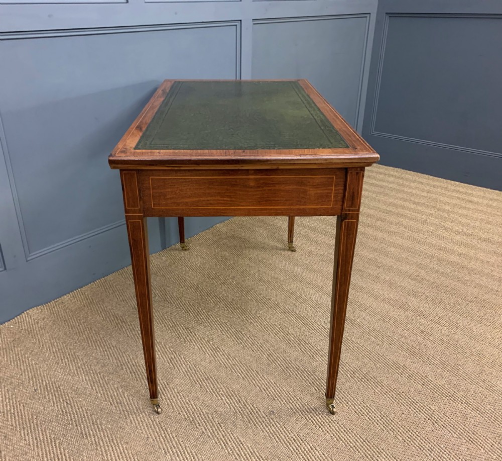 Late 19th Century Inlaid Rosewood Writing Table View V
