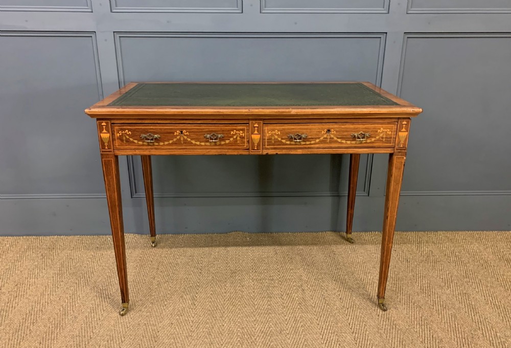 Late 19th Century Inlaid Rosewood Writing Table View VII