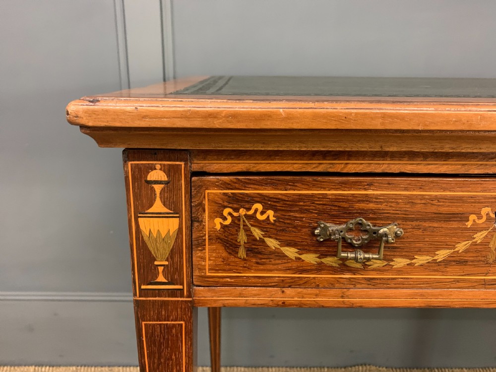 Late 19th Century Inlaid Rosewood Writing Table View IX