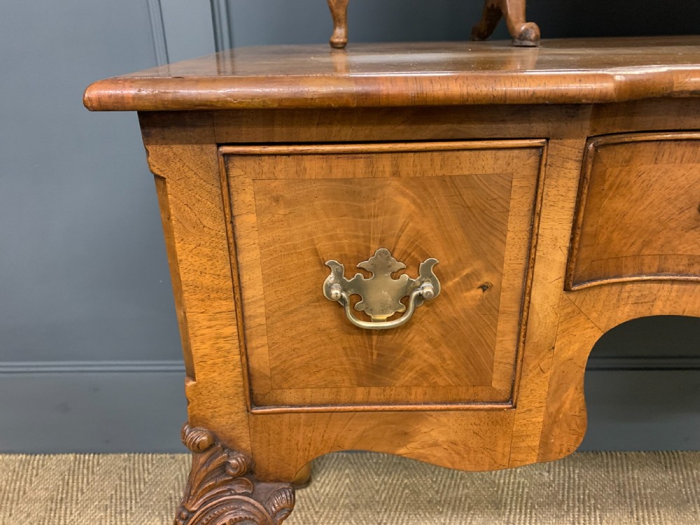 Burr Walnut Dressing Table and Stool View XI