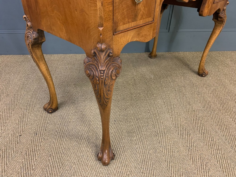 Burr Walnut Dressing Table and Stool View XVI