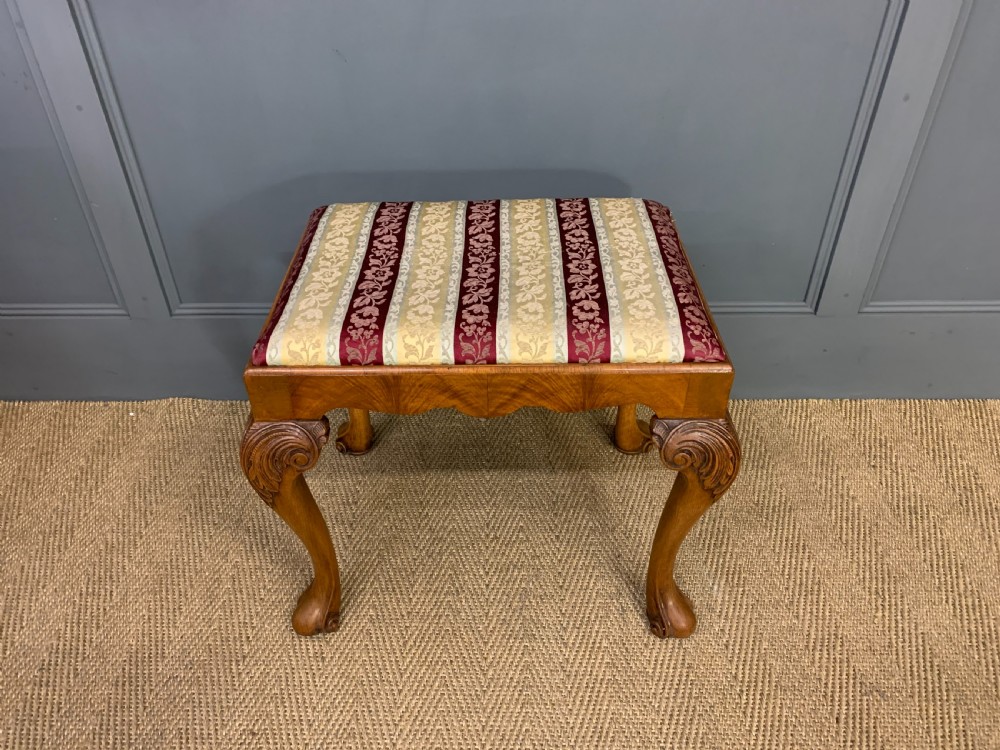 Burr Walnut Dressing Table and Stool View XX