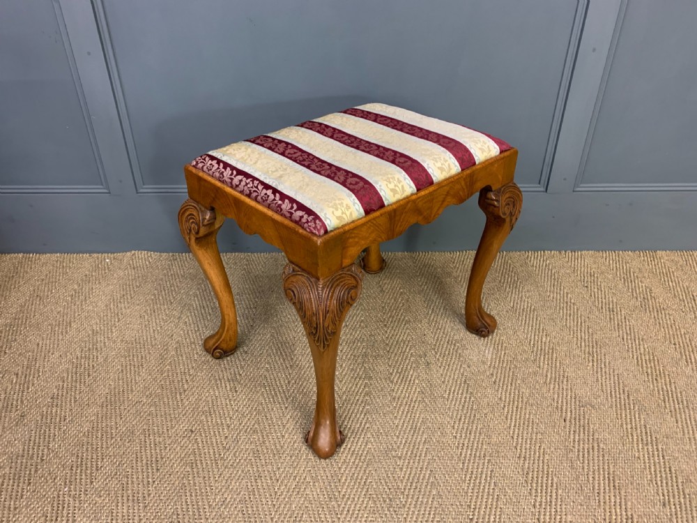 Burr Walnut Dressing Table and Stool View XXII