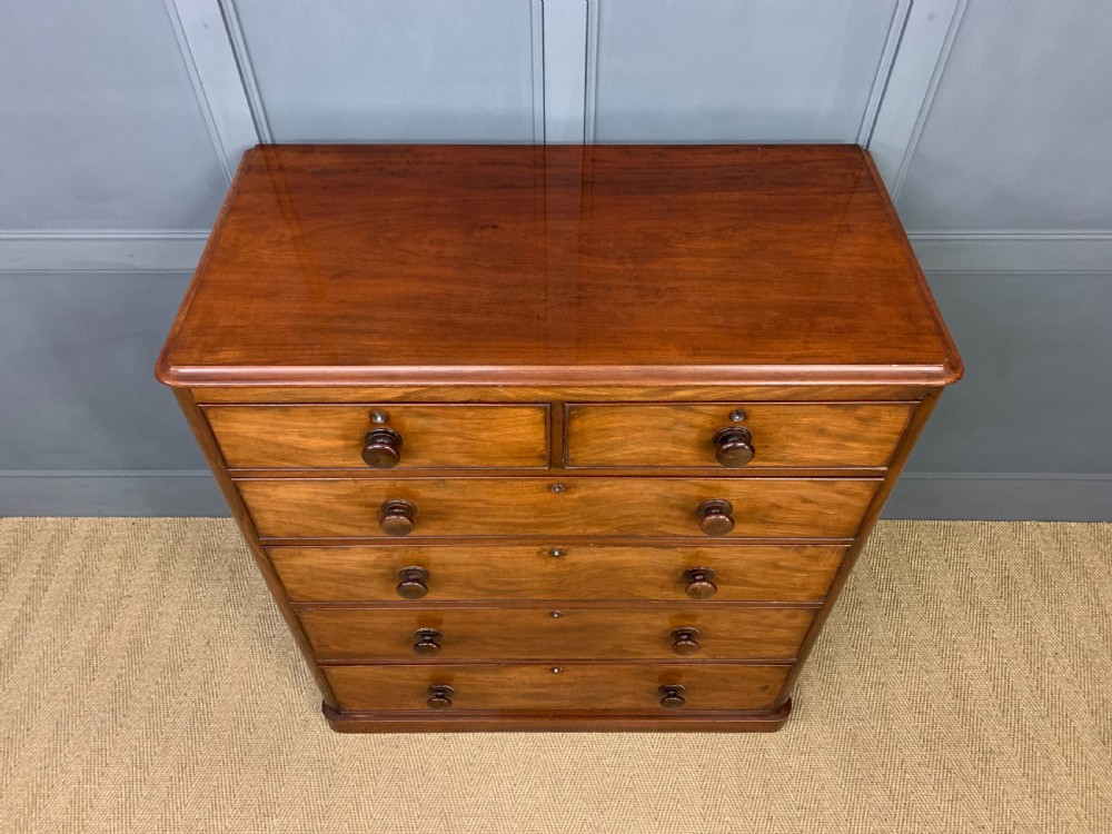 Tall Victorian Mahogany Chest of Drawers View II