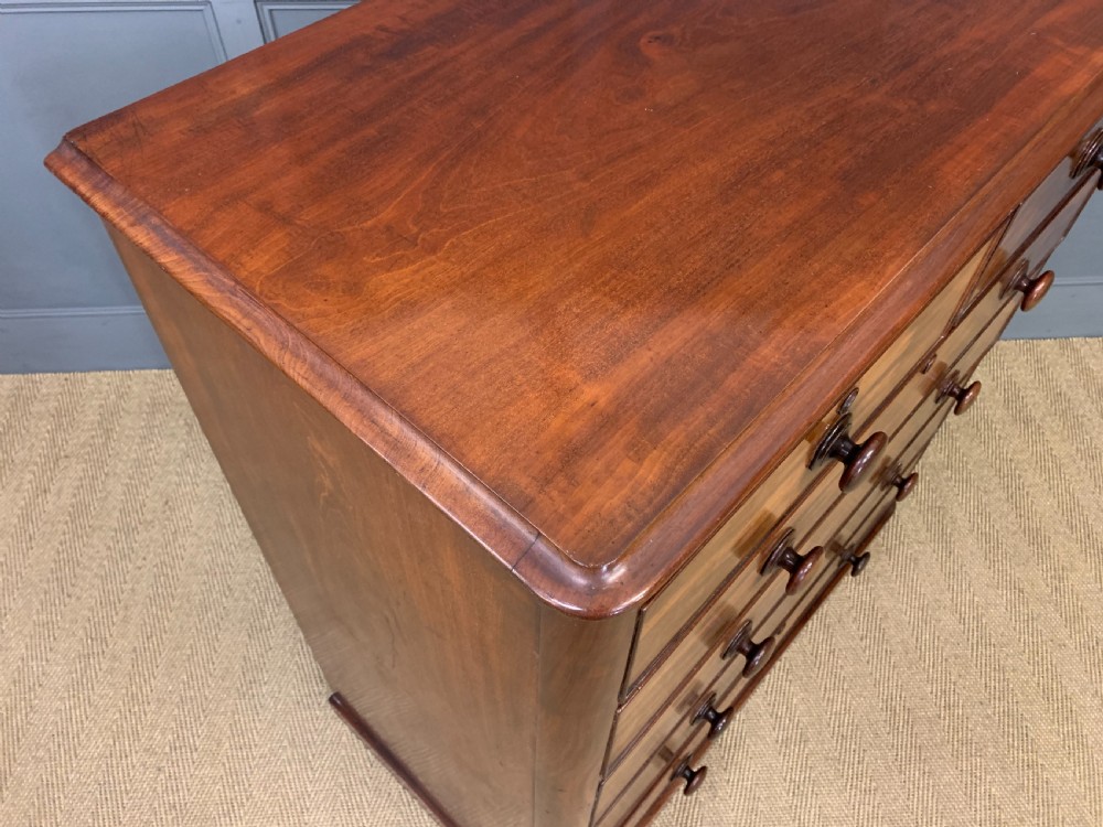Tall Victorian Mahogany Chest of Drawers View XI