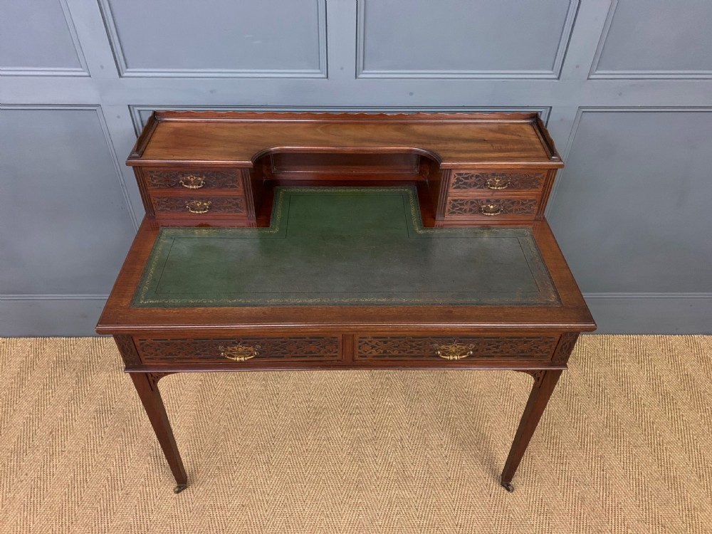 Mahogany Writing Desk by Maple & Co View III