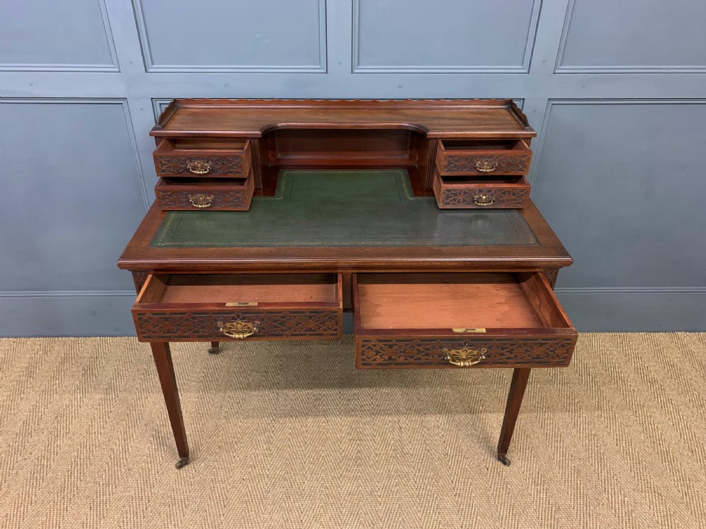 Mahogany Writing Desk by Maple & Co View IV
