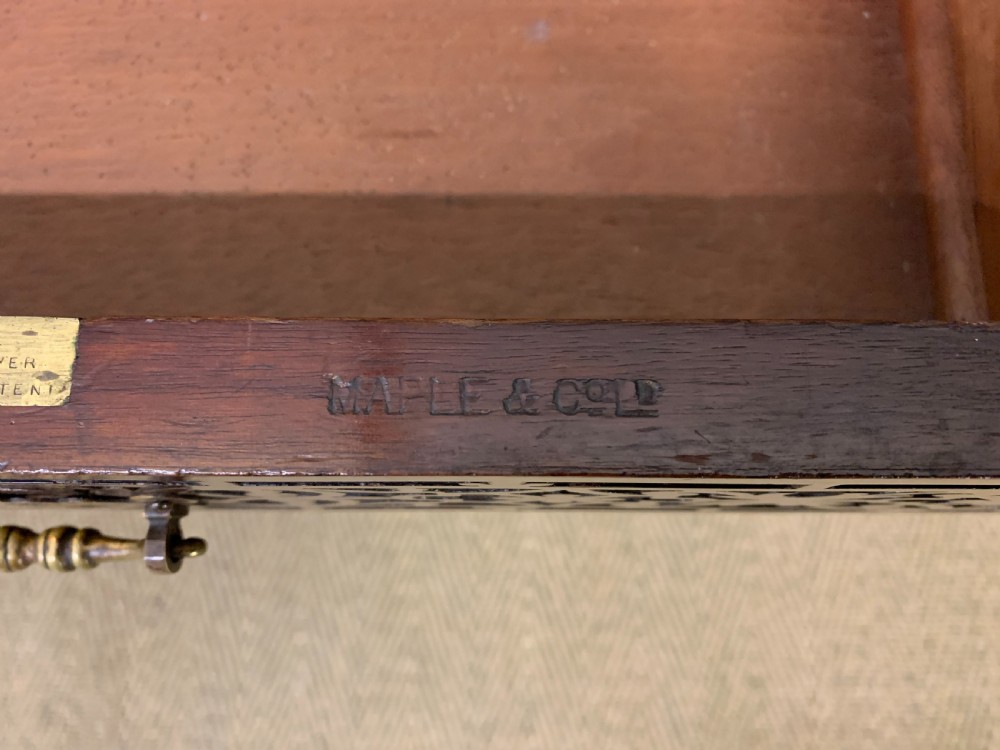 Mahogany Writing Desk by Maple & Co View V