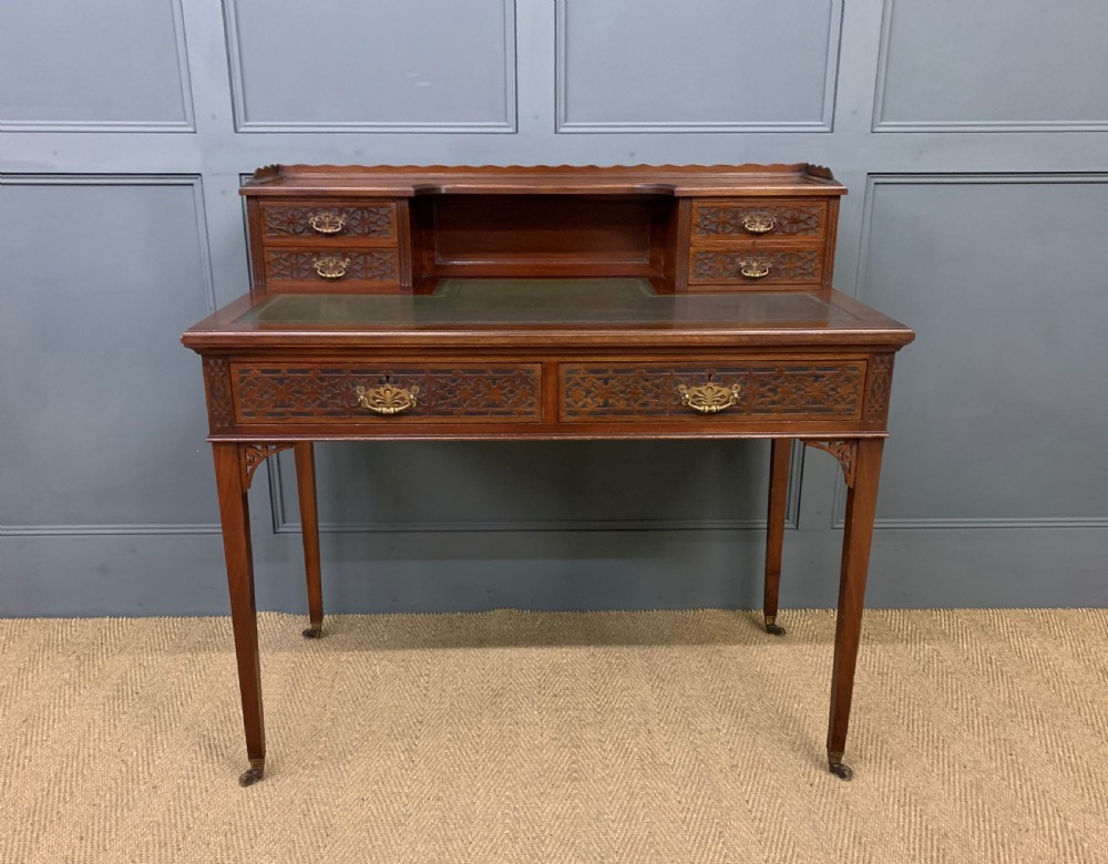 Mahogany Writing Desk by Maple & Co View VI
