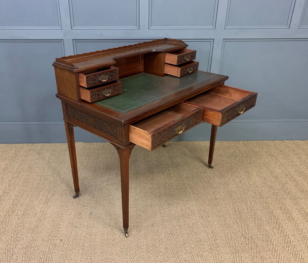 Mahogany Writing Desk by Maple & Co View XVII
