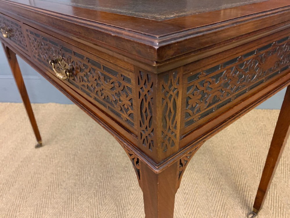 Mahogany Writing Desk by Maple & Co View XIX