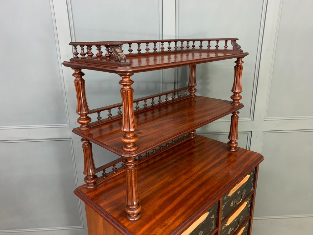 19th Century Mahogany Box Filing Cabinet View III