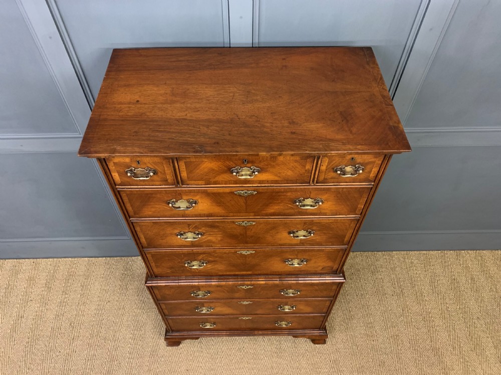 Burr Walnut Chest on Chest View III