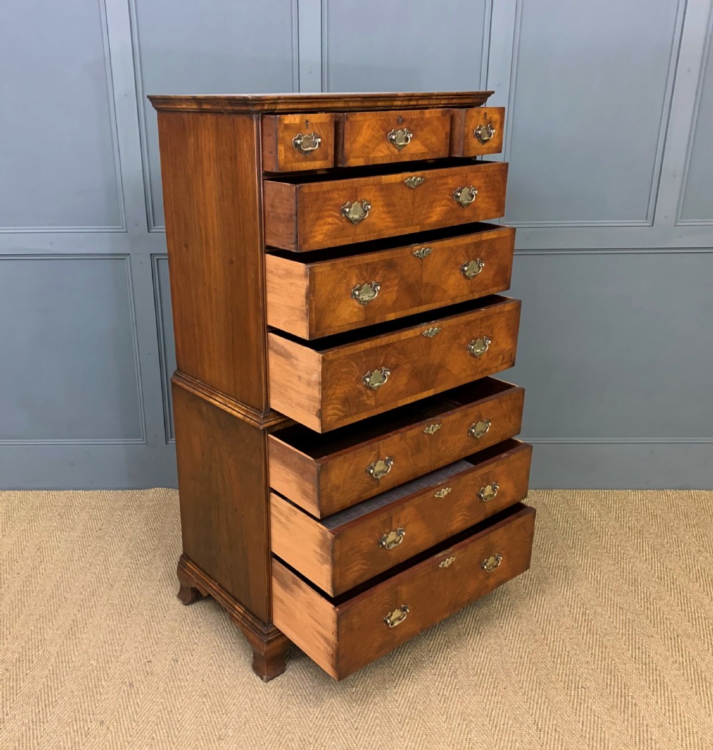 Burr Walnut Chest on Chest View IV
