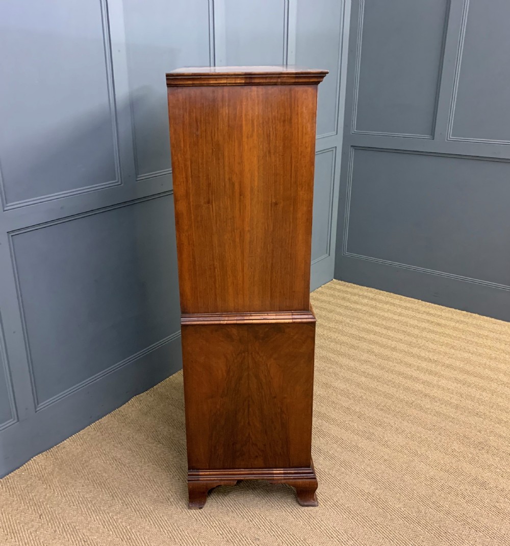 Burr Walnut Chest on Chest View XI