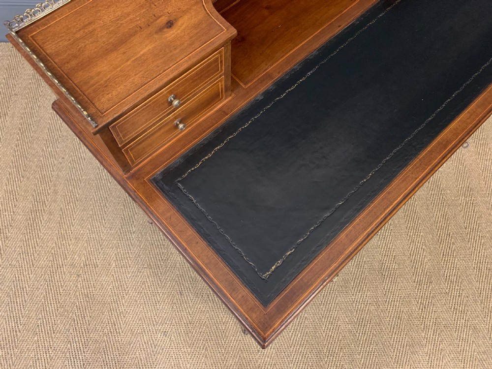 Edwardian Inlaid Mahogany Writing Desk View IV