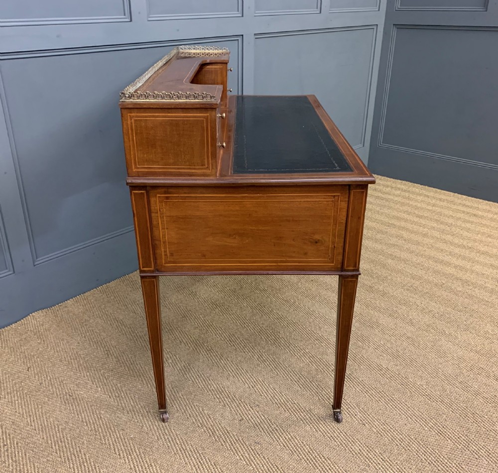 Edwardian Inlaid Mahogany Writing Desk View XVII