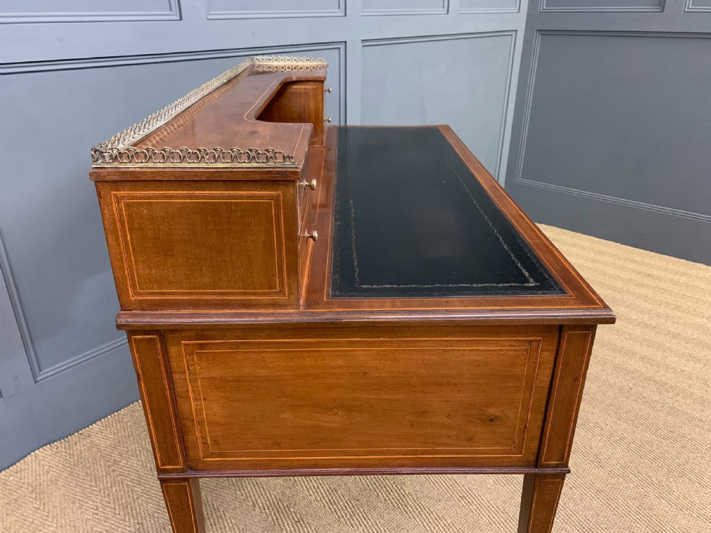 Edwardian Inlaid Mahogany Writing Desk View XVIII
