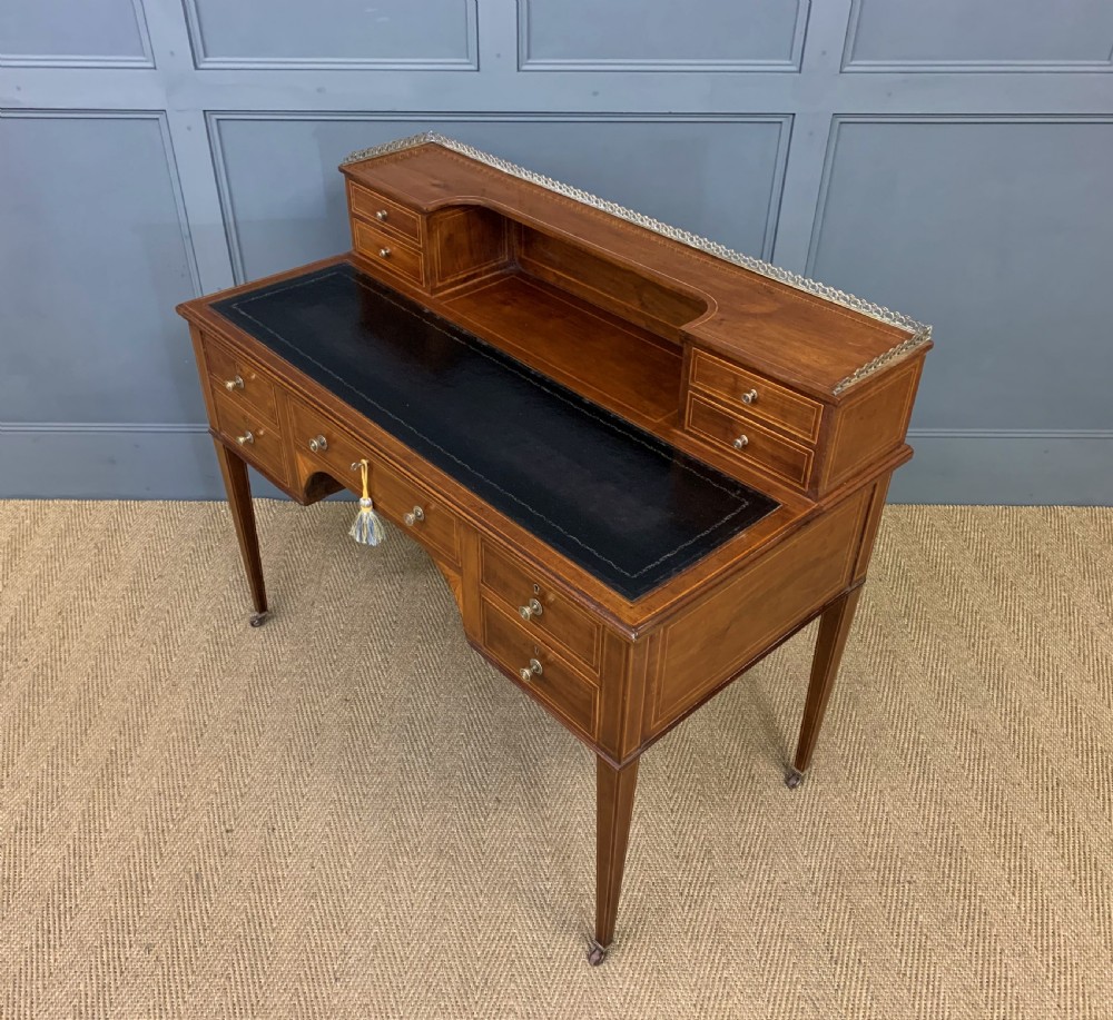Edwardian Inlaid Mahogany Writing Desk View XX