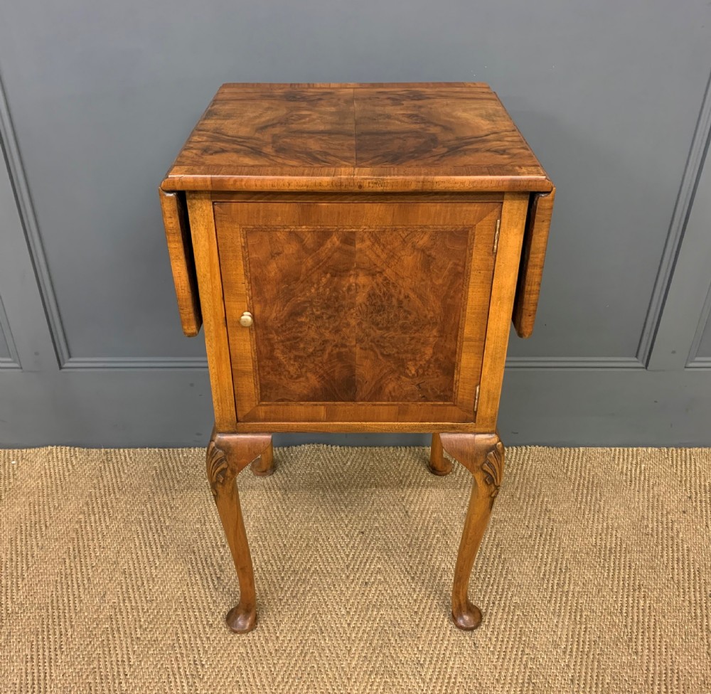 Burr Walnut Night Cupboard View II