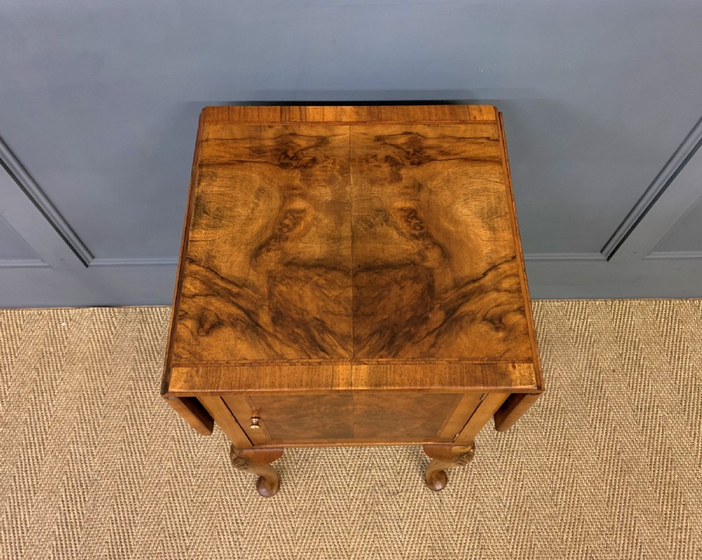 Burr Walnut Night Cupboard View VI
