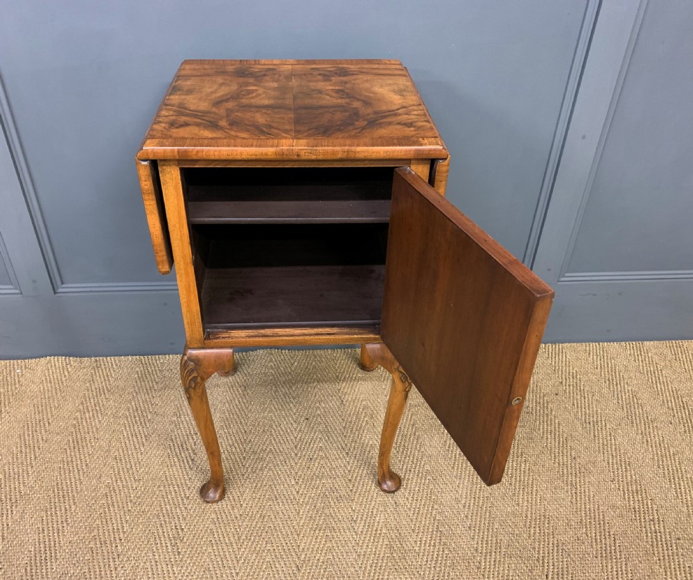 Burr Walnut Night Cupboard View VII