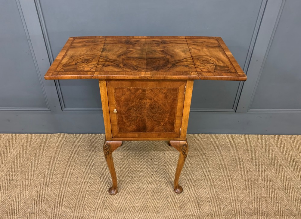 Burr Walnut Night Cupboard View IX