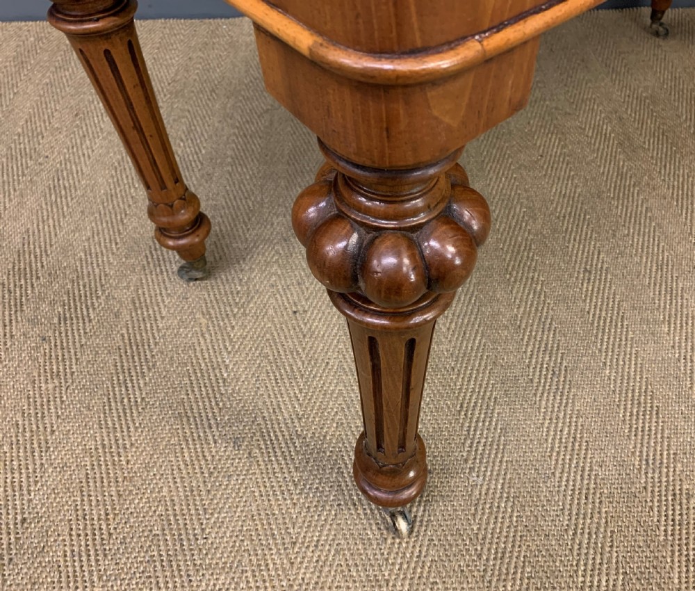 Victorian Burr Walnut Writing Table View XIII