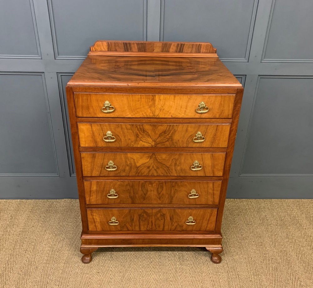Burr Walnut Chest of Drawers View II