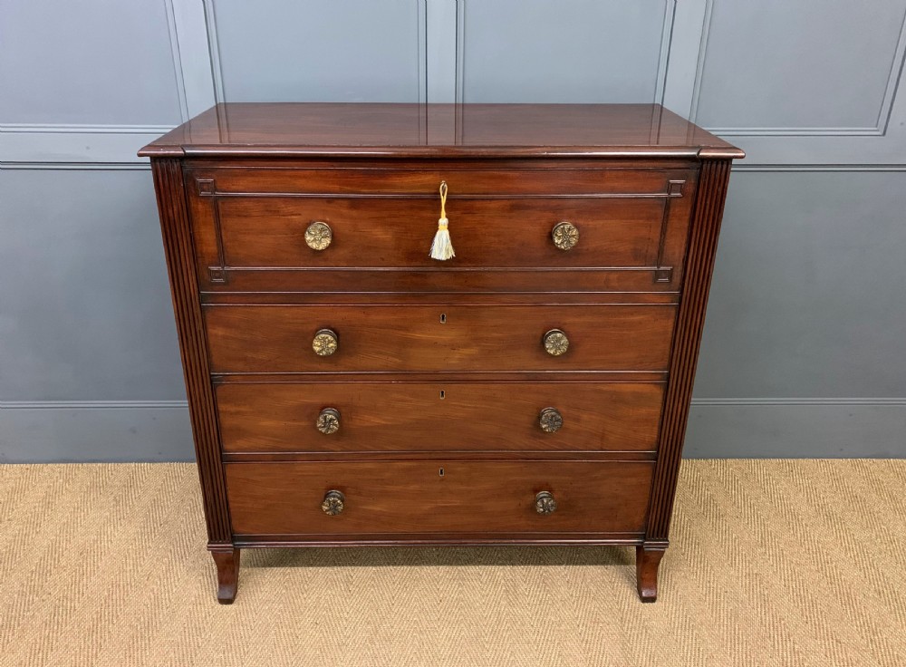 Georgian Mahogany Secretaire Chest of Drawers