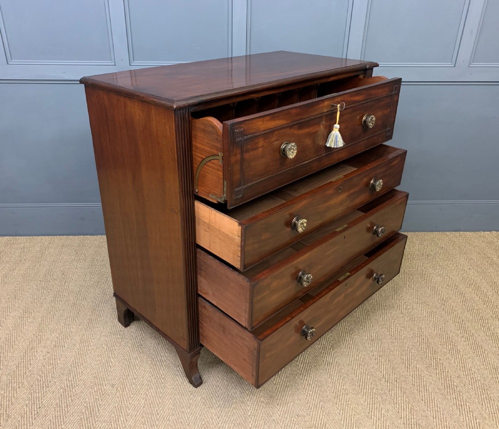 Georgian Mahogany Secretaire Chest of Drawers View III
