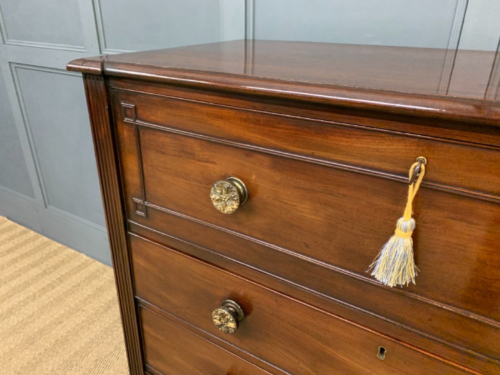 Georgian Mahogany Secretaire Chest of Drawers View VIII