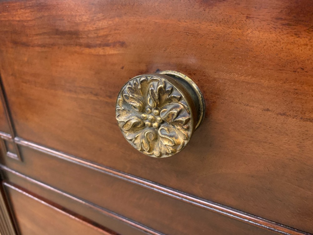 Georgian Mahogany Secretaire Chest of Drawers View IX