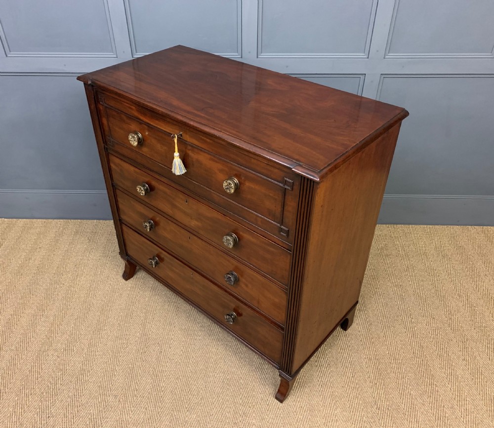 Georgian Mahogany Secretaire Chest of Drawers View XX